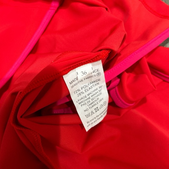 Marcia Tchikiboum side split red midi dress - Picture 3 of 8